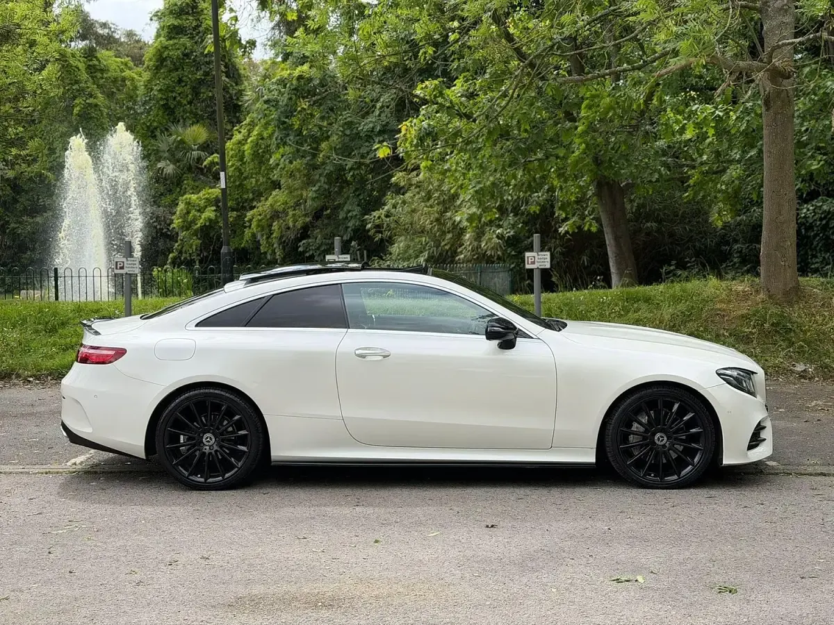 Used Mercedes E220 AMG Line Premium Plus 2017 White Coupe