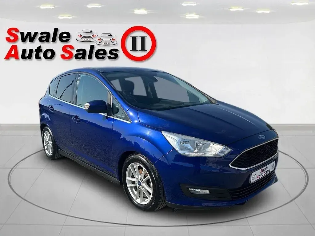 Used Ford C-MAX Zetec 125 HP (91 kW) 2017 Blue MPV