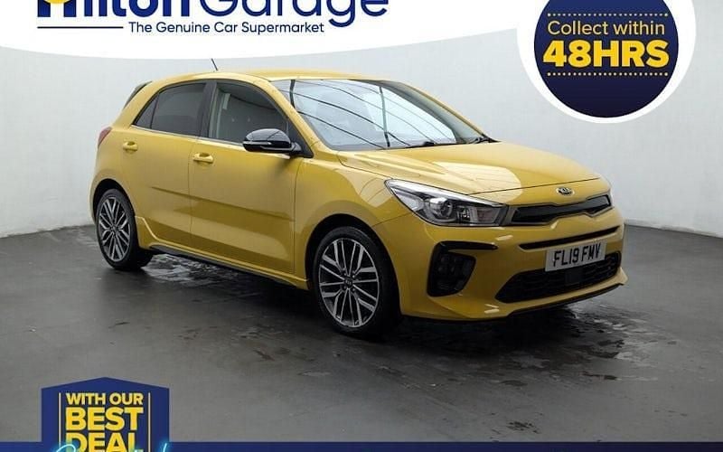 Used Kia Rio GT-Line 120 HP (88 kW) 2019 Yellow Hatchback