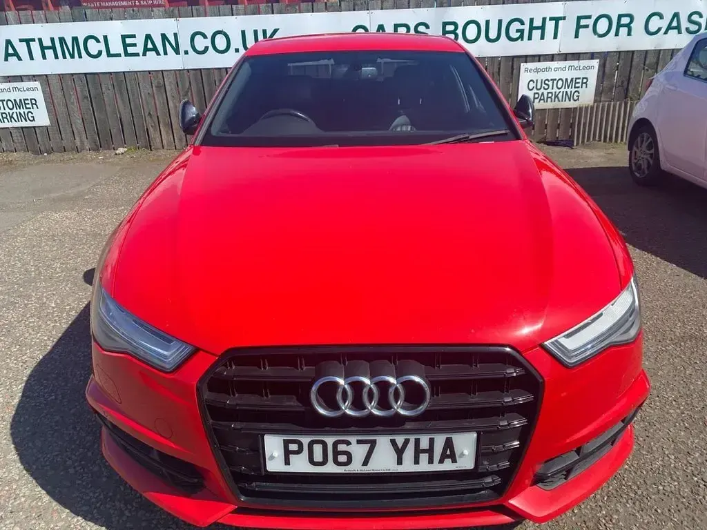 Used Audi A6 Black Edition 190 HP (139 kW) 2018 Red Sedan