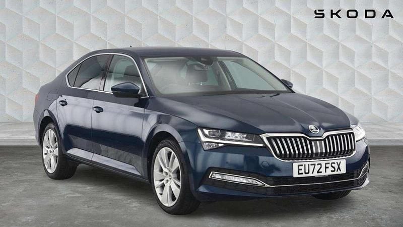 Blue Used 2022 Skoda Superb SE L Hatchback | £19,797 (Fair price) - Image 1/4