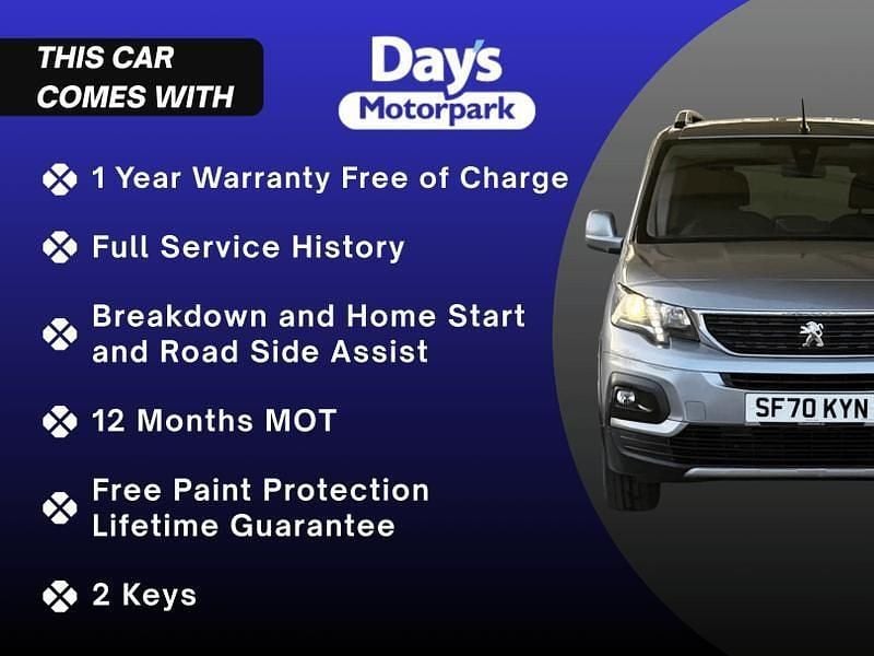 Used Peugeot Rifter Allure 130 HP (95 kW) 2021 Grey MPV