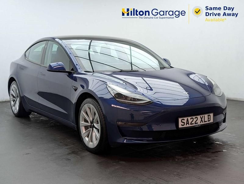 Used Tesla Model 3 Long Range AWD 366 kW (498 HP) 2022 Blue Sedan