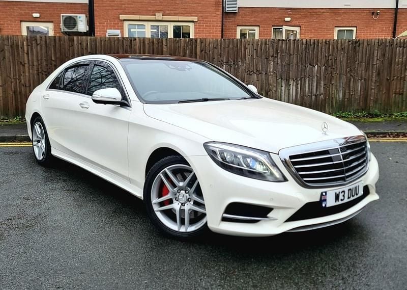 Used Mercedes S350L AMG line 2015 White Sedan