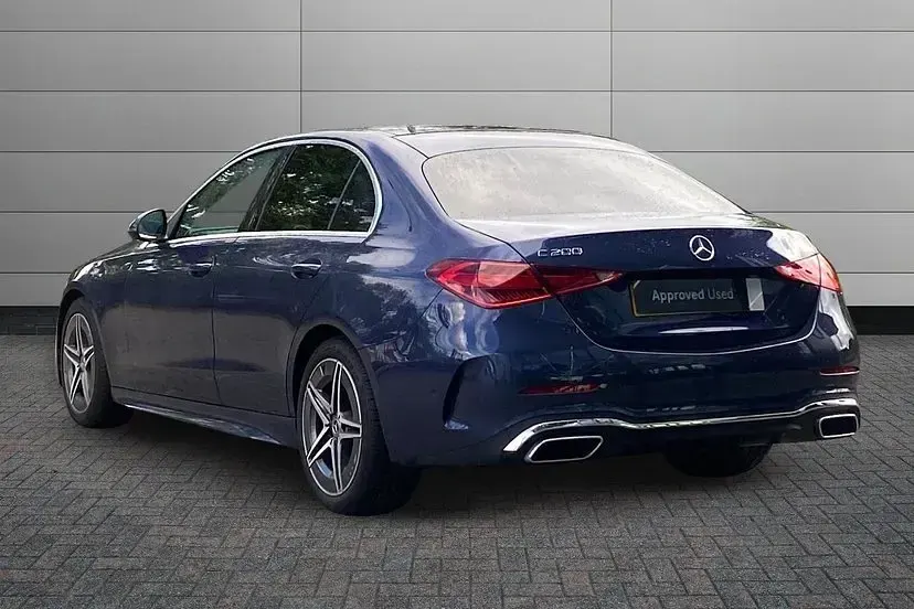 Used Mercedes C200 AMG line 221 HP (162 kW) 2025 Blue Sedan