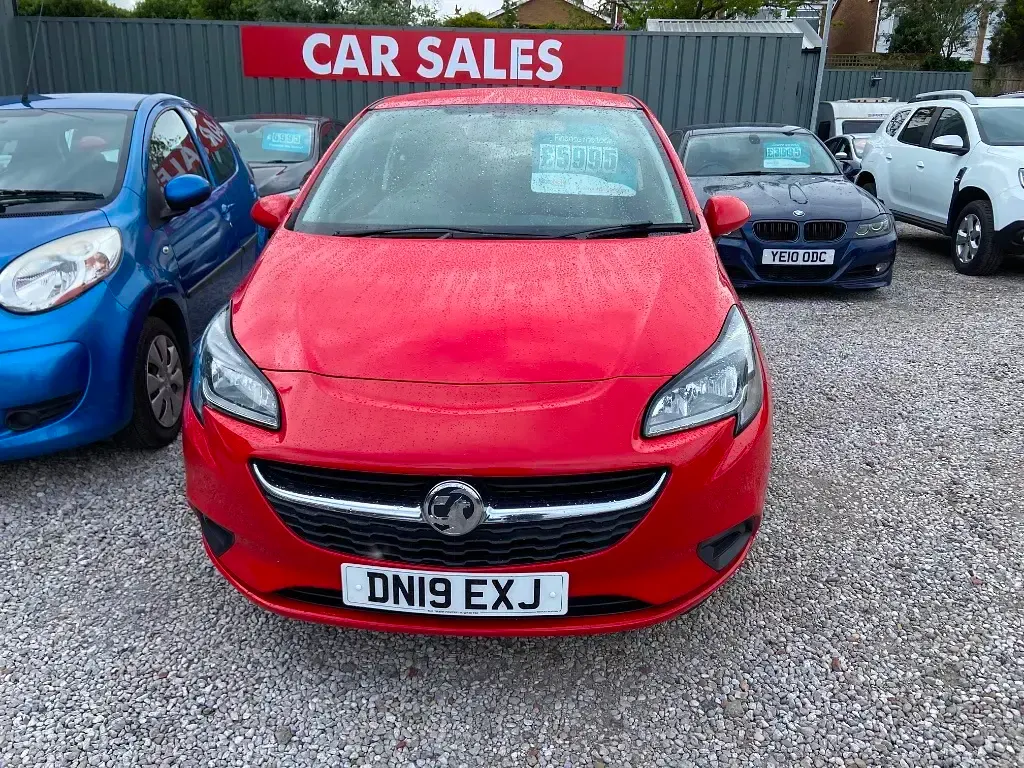 Used Vauxhall Corsa Sport 90 HP (66 kW) 2019 Red Hatchback