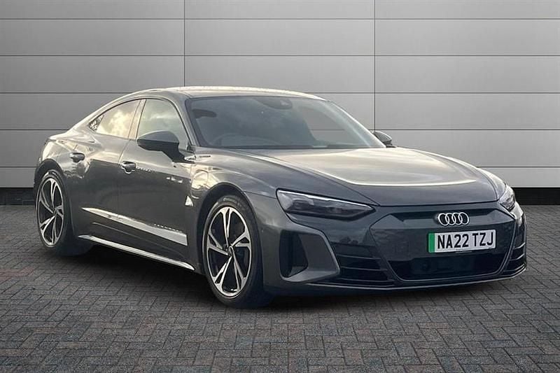 Daytona grey Used 2022 Audi e-tron GT quattro Comfort Sedan | £42,995 (A bit pricey) - Image 1/4