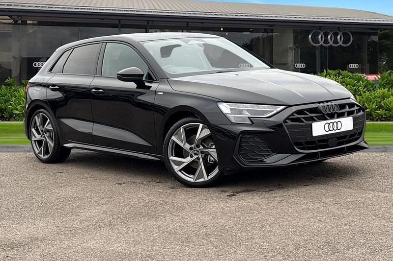 Black New 2025 Audi A3 Sportback Black Edition Hatchback | £32,690 (Super price) - Image 1/4