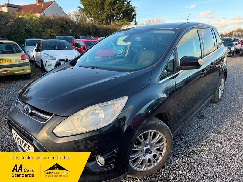 Black Used 2012 Ford C-MAX Titanium MPV | £2,995 (A bit pricey) - Image 1/4