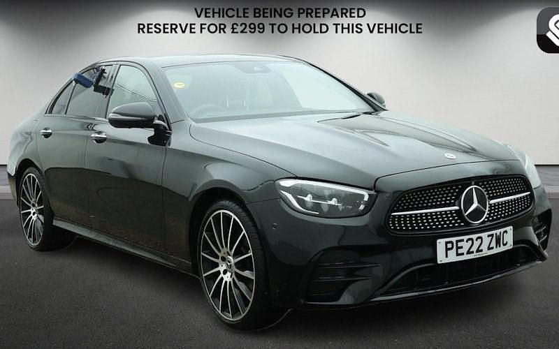 Used Mercedes E300 AMG line 265 HP (194 kW) 2022 Obsidian black Sedan
