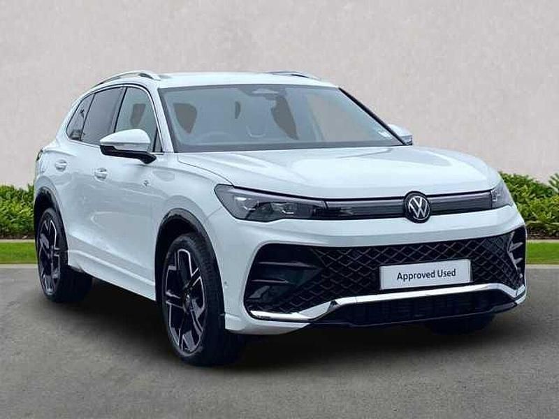 White New 2025 VW Tiguan R-line SUV | £36,759 (A bit pricey) - Image 1/4