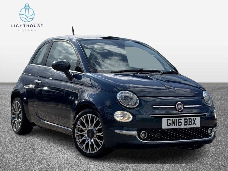 Blue Used 2016 Fiat 500 Lounge Hatchback | £4,695 (Fair price) - Image 1/4