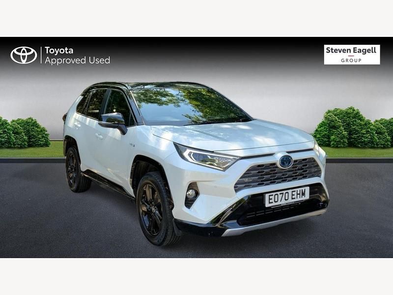 White/black Used 2020 Toyota RAV4 Hybrid SUV | £30,500 (A bit pricey) - Image 1/3