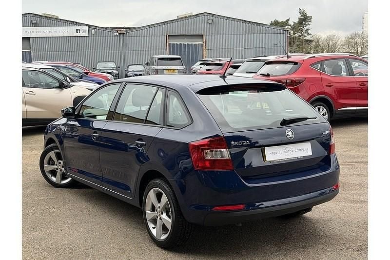 Used Skoda Rapid SE 110 HP (80 kW) 2016 Blue Hatchback