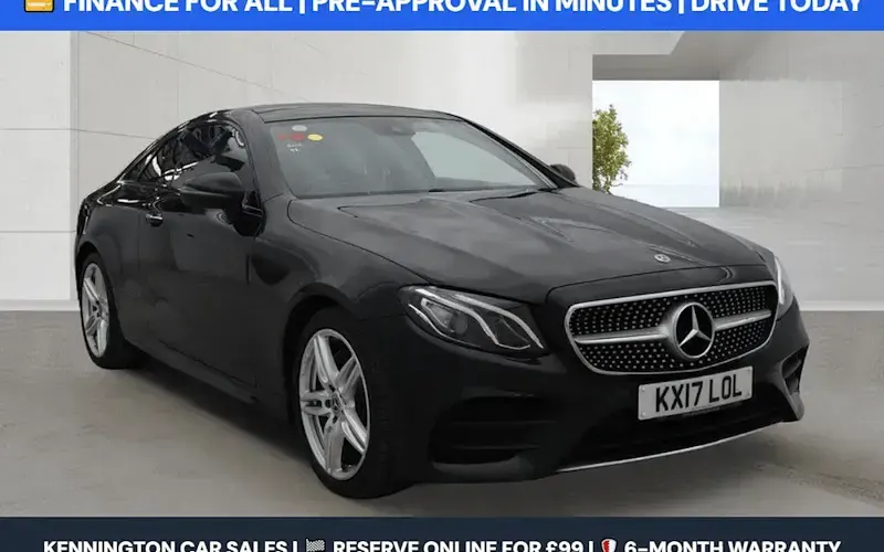 Begagnad Mercedes E220 AMG Line Premium 194 HK (142 kW) 2020 Sportkupé