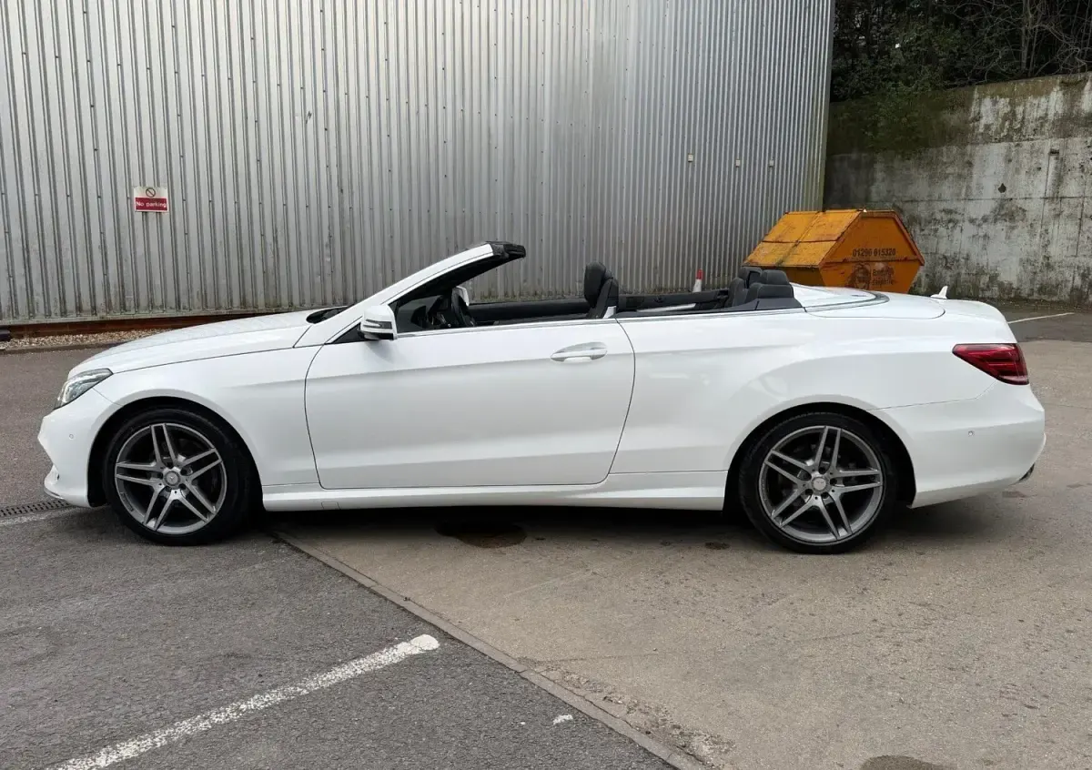 Second-hand Mercedes E200 AMG Line Premium 184 CP (135 kW) 2016 Alb Cabrio