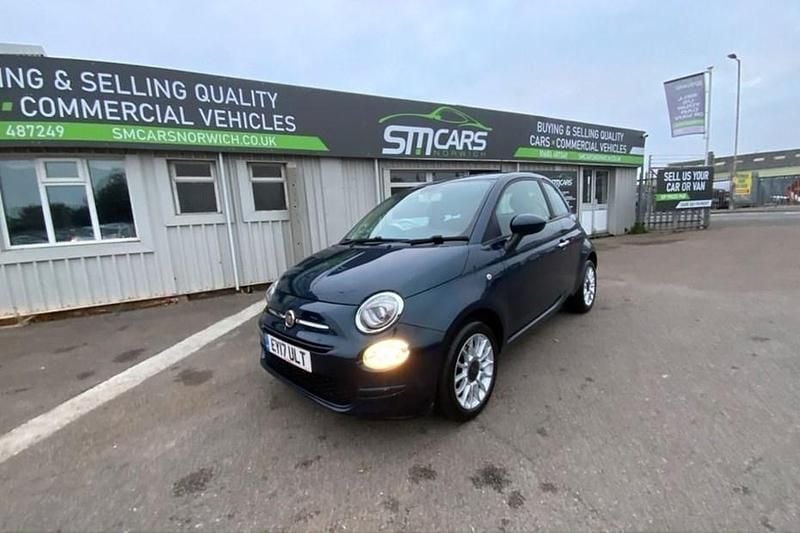 Blue Used 2017 Fiat 500 Pop Star Hatchback | £6,850 (Fair price) - Image 1/1