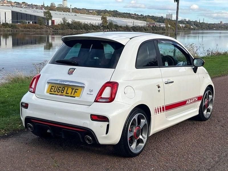 Used Abarth 595 70th Anniversary 165 HP (121 kW) 2018 White Hatchback