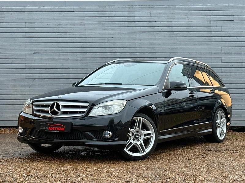 Used Mercedes C180 156 HP (114 kW) 2009 Black Estate