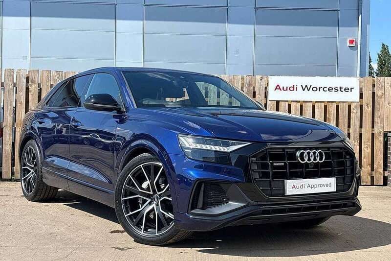 Navarra blue metallic Used 2021 Audi Q8 Black Edition SUV | £46,990 (Fair price) - Image 1/4