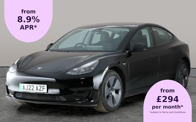 Black Used 2022 Tesla Model 3 RWD Sedan | £19,245 (Fair price) - Image 1/2
