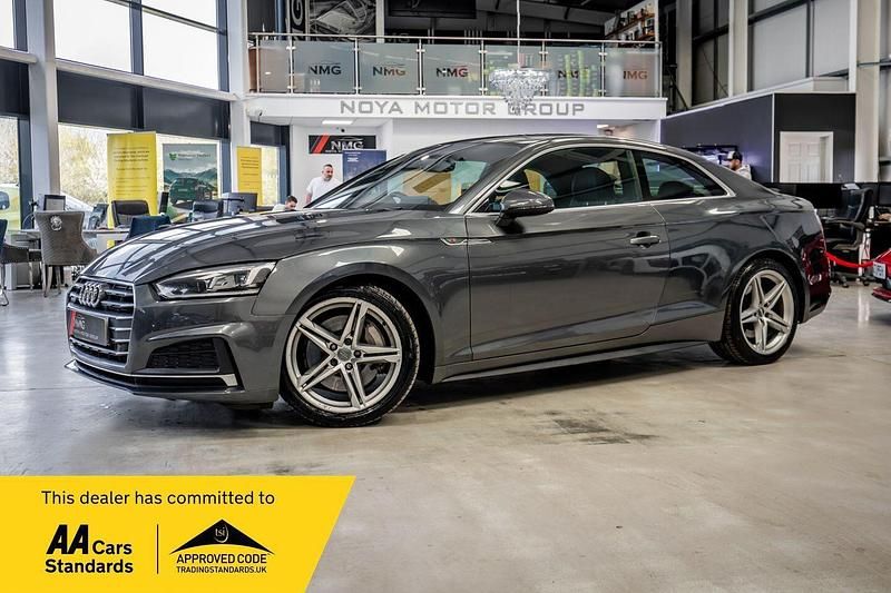 Used Audi A5 S-Line 252 HP (185 kW) 2018 Grey Coupe