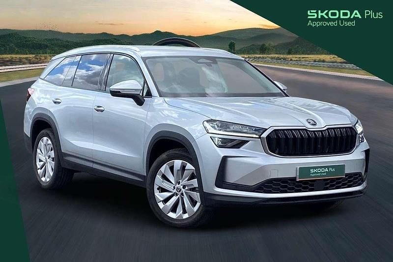 Brilliant silver metallic Used 2025 Skoda Kodiaq SE L SUV | £35,677 (A bit pricey) - Image 1/3
