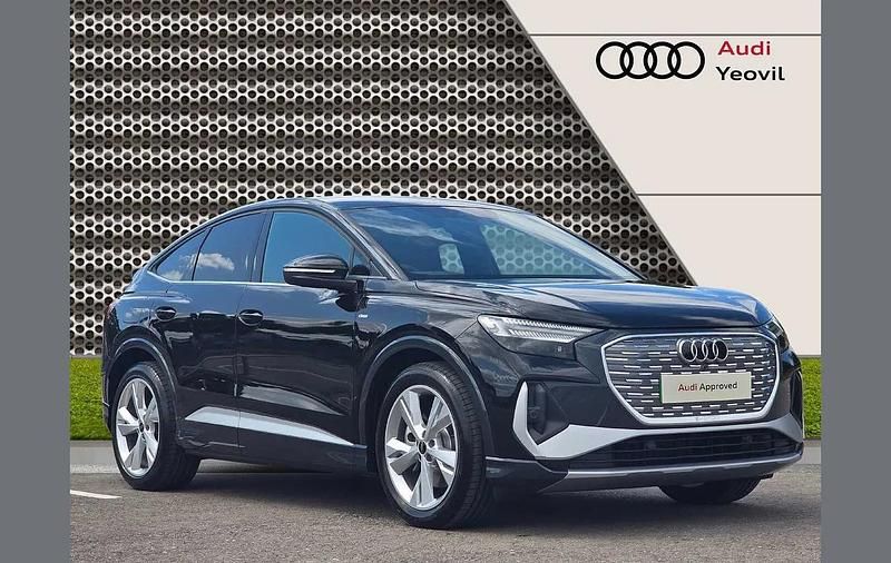 Black Used 2025 Audi Q4 Sportback e-tron S-Line SUV | £52,900 (Expensive) - Image 1/4