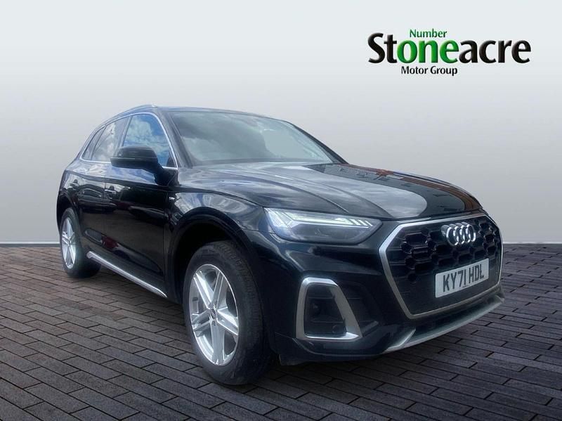 Black Used 2021 Audi Q5 S-Line SUV | £28,495 (Good price) - Image 1/2
