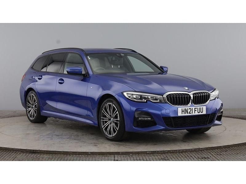 Blue Used 2021 BMW 330e M Sport Estate | £17,490 (Fair price) - Image 1/3