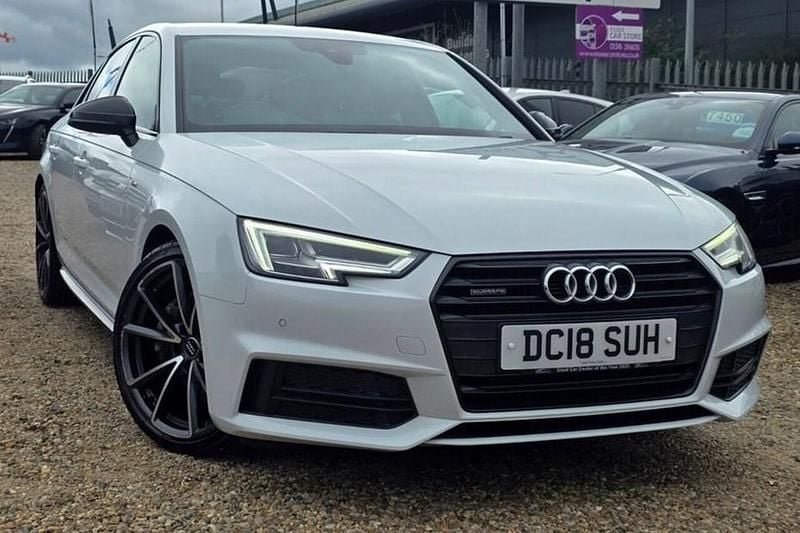 Used Audi A4 Black Edition 190 HP (139 kW) 2018 White Sedan