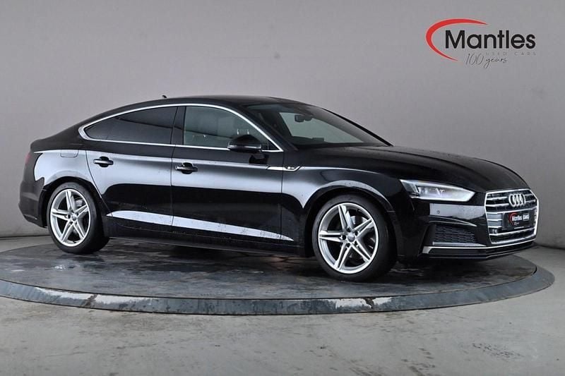 Used Audi A5 Sportback S-Line 190 HP (139 kW) 2018 Black Hatchback