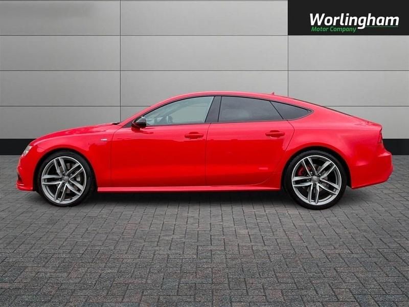 Used Audi A7 Black Edition 2017 Red Hatchback