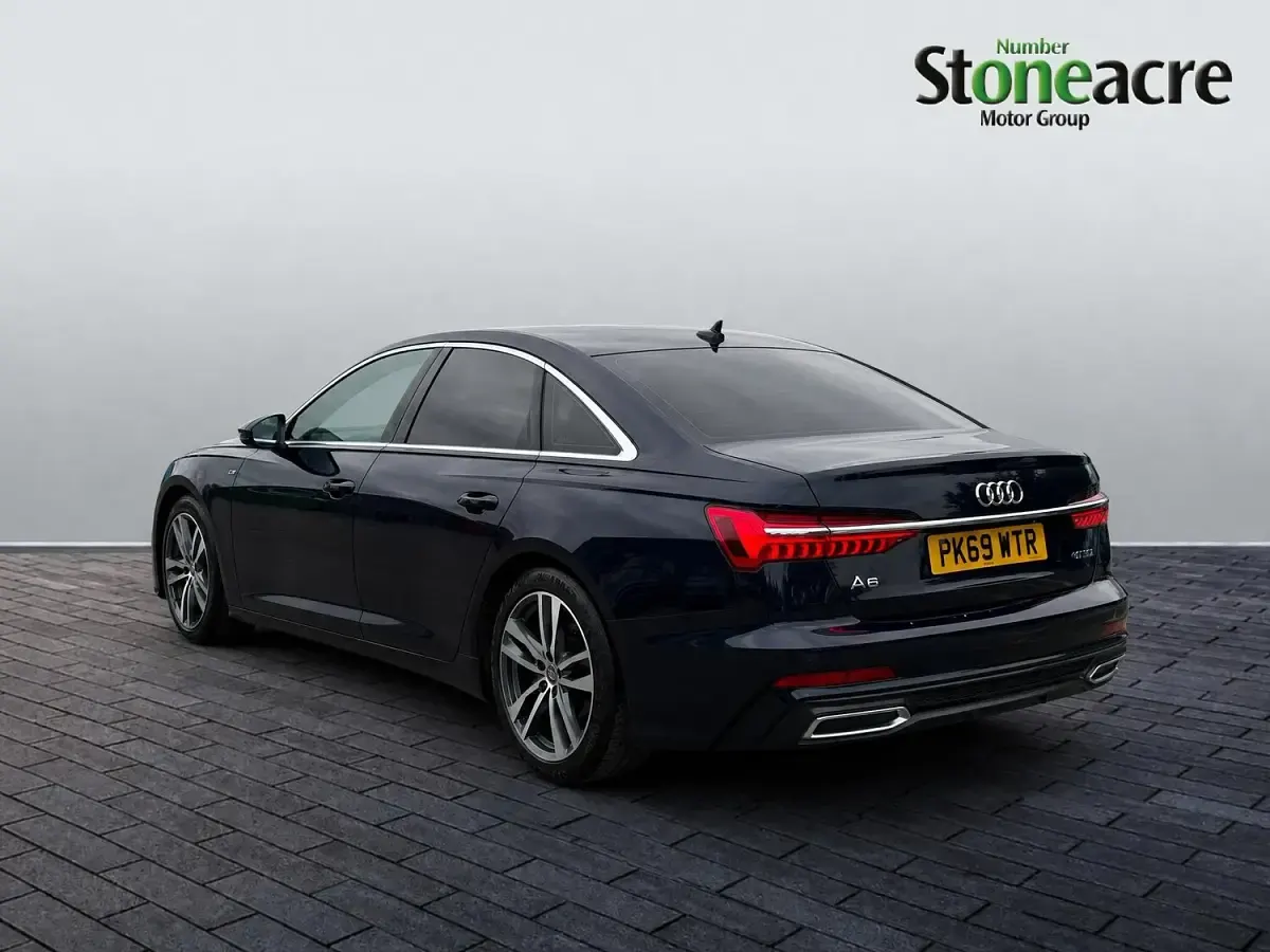 Used Audi A6 S-Line 204 HP (150 kW) 2019 Blue Sedan