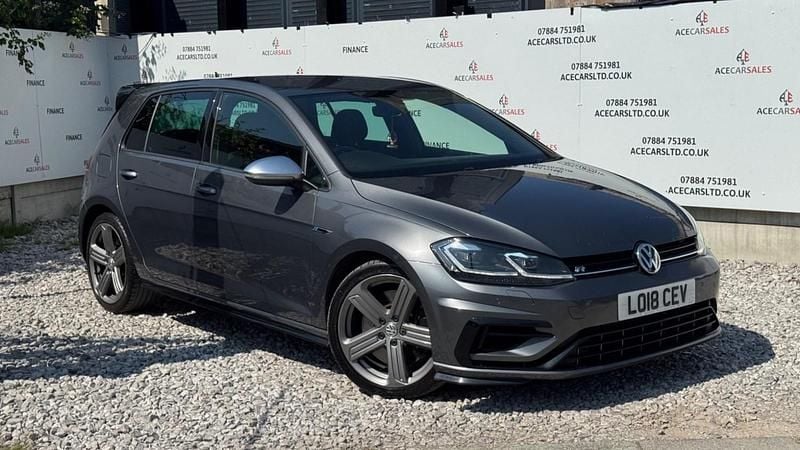 Grey Used 2018 VW Golf VII R Hatchback | £16,495 (Good price) - Image 1/4