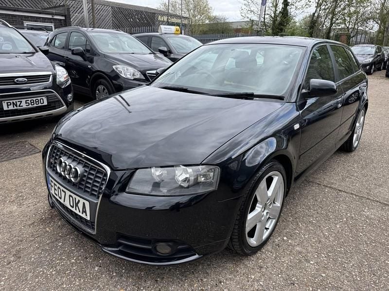 Used Audi A3 S-Line 2007 Black Hatchback