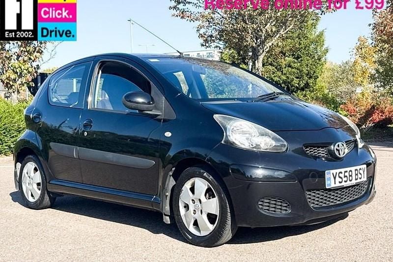 Black Used 2009 Toyota Aygo Hatchback | £1,999 (Good price) - Image 1/1