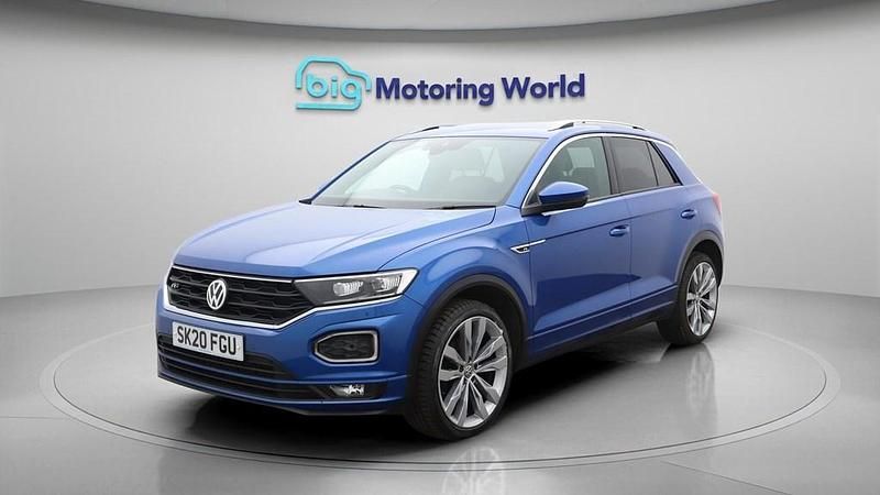 Used VW T-Roc R-line 150 HP (110 kW) 2020 Blue SUV