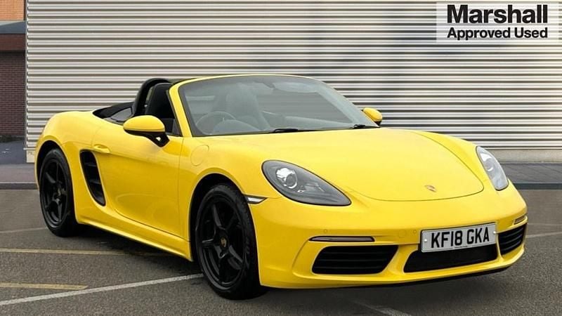 Yellow Used 2018 Porsche Boxster Cabriolet | £31,980 (Good price) - Image 1/4