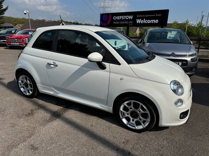 White Used 2015 Fiat 500 S Hatchback | £4,168 (Fair price) - Image 1/4