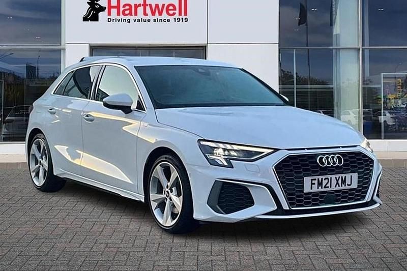 White Used 2021 Audi A3 S-Line Hatchback | £20,499 (Fair price) - Image 1/1