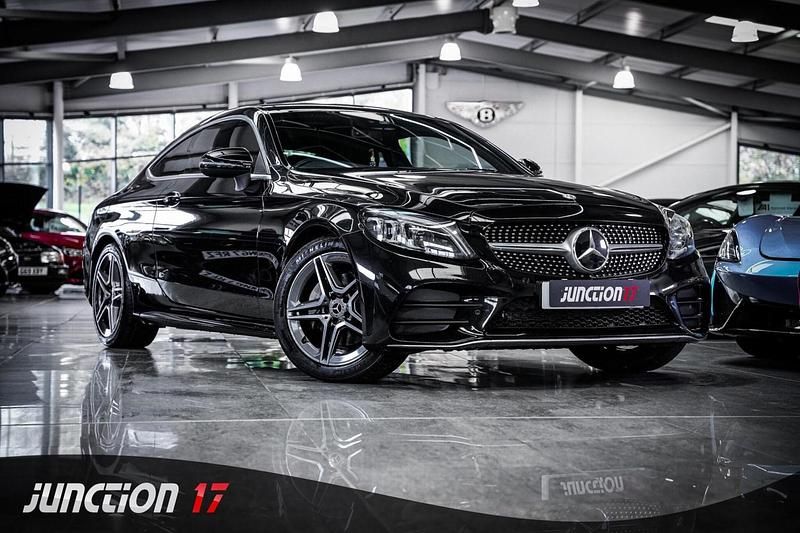 Black Used 2019 Mercedes C200 AMG Line Premium Coupe | £17,975 (Fair price) - Image 1/3