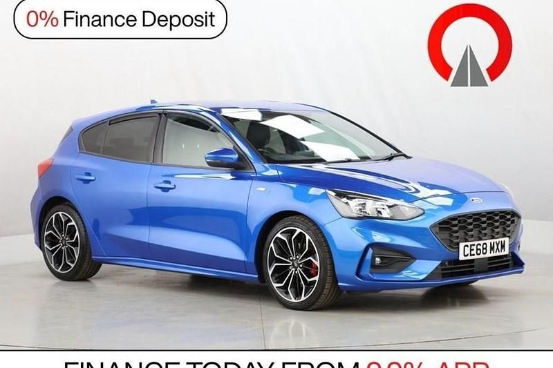 Used Ford Focus ST-Line X 125 HP (91 kW) 2018 Blue Hatchback