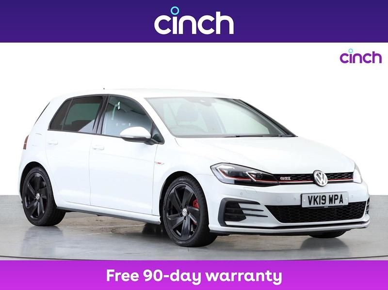 White Used 2019 VW Golf VII GTI Hatchback | £20,349 (Good price) - Image 1/3
