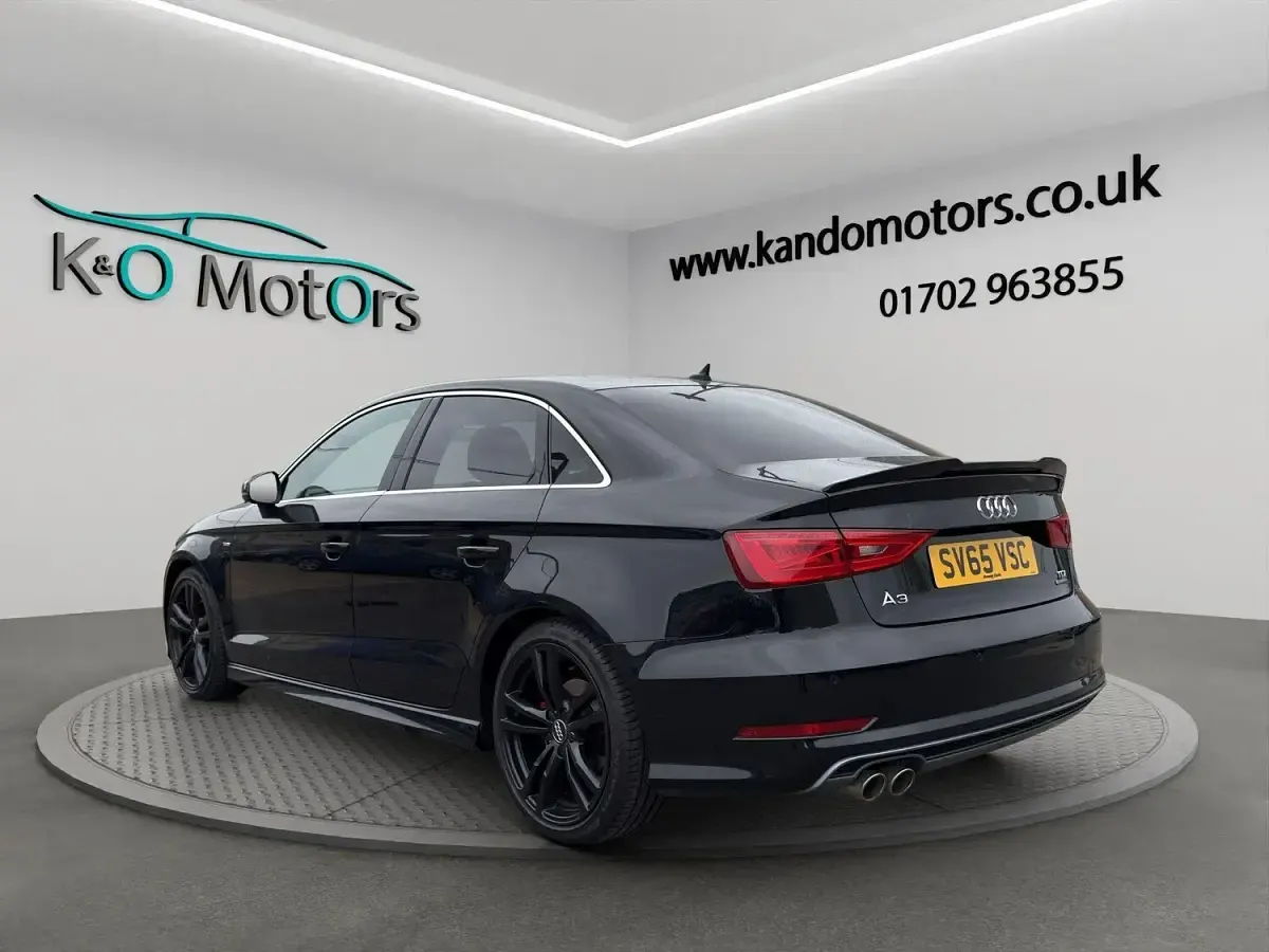 Used Audi A3 S-Line 184 HP (135 kW) 2015 Black Sedan