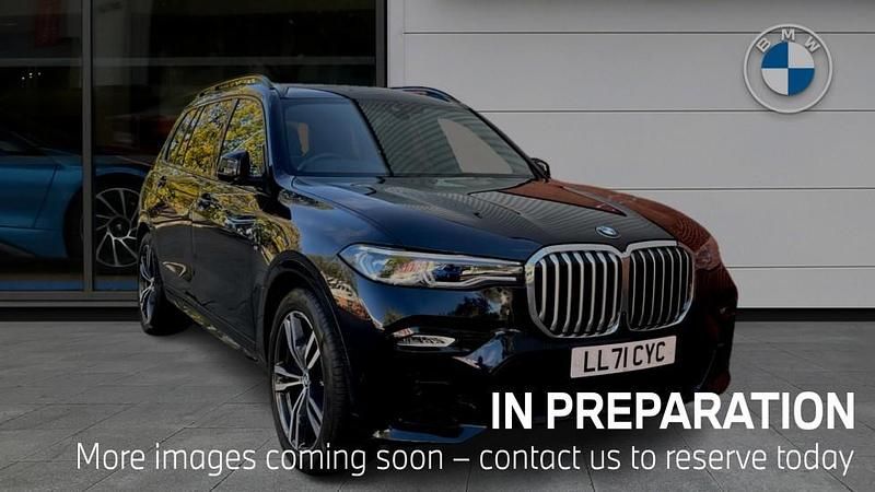 Black Used 2021 BMW X7 M Sport SUV | £46,800 (Fair price) - Image 1/4