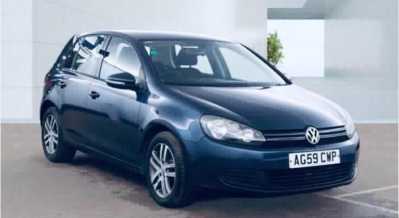 Used VW Golf VI SE 105 HP (77 kW) 2010 Blue Hatchback
