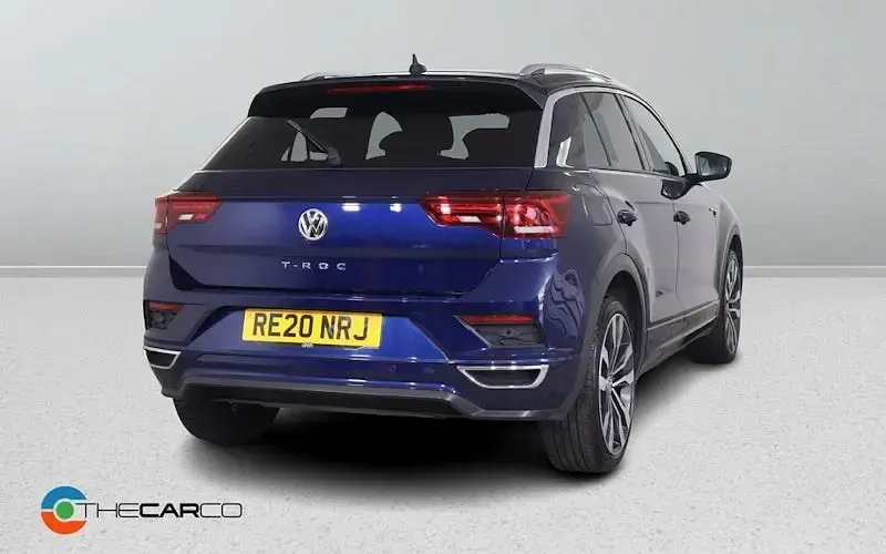Used VW T-Roc R-line 150 HP (110 kW) 2020 Blue SUV