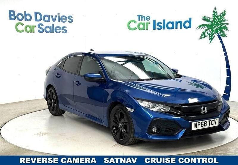 Begagnad Honda Civic SR 126 HK (92 kW) 2019 Blå Halvkombi