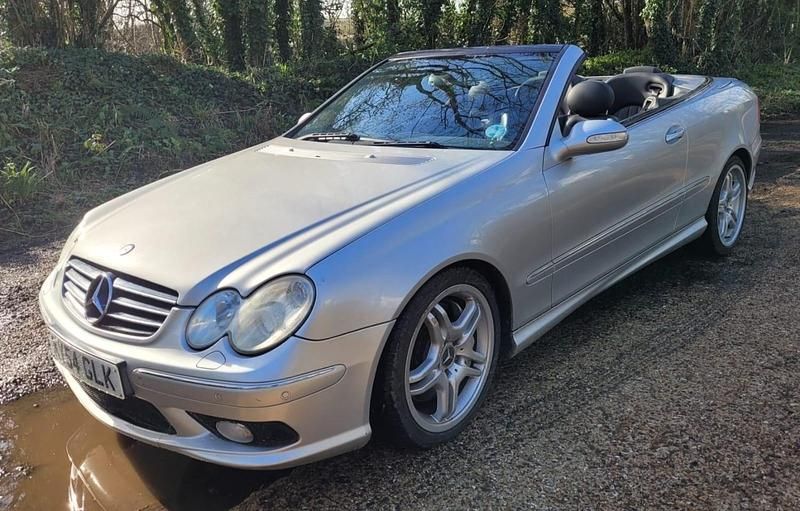 Used Mercedes CLK55 AMG 2004 Silver Cabriolet